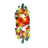 Christmas Wreath Door Curtain Decoration with LED Lights for Staircase Hanging Home Decor
