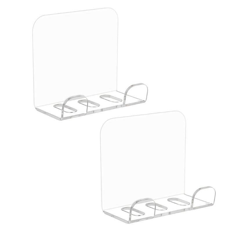 2 Stück Wandmontage Handy-Regal für Smartphones Platzsparendes Design Acryl Handyhalter für Home Office Schlafzimmer