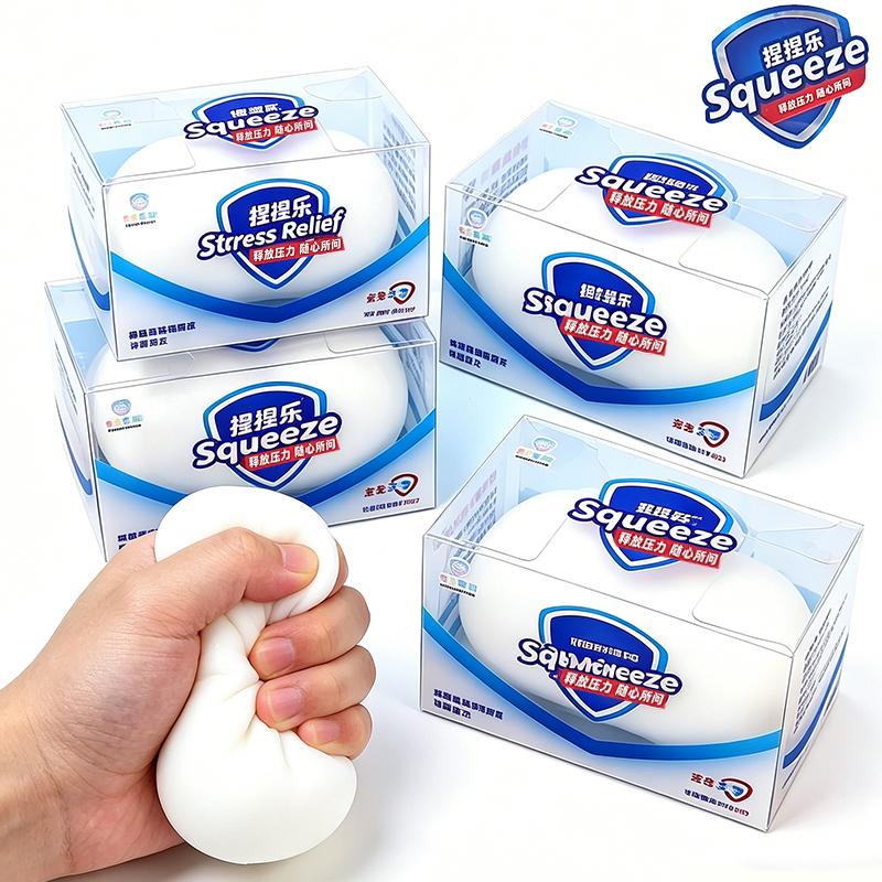 Soft Fake White Soap Squishy Slime Toy Decor Square Cube Soft Slow Rebound Stress Relief Prop Home Room Decoration Festival Gift