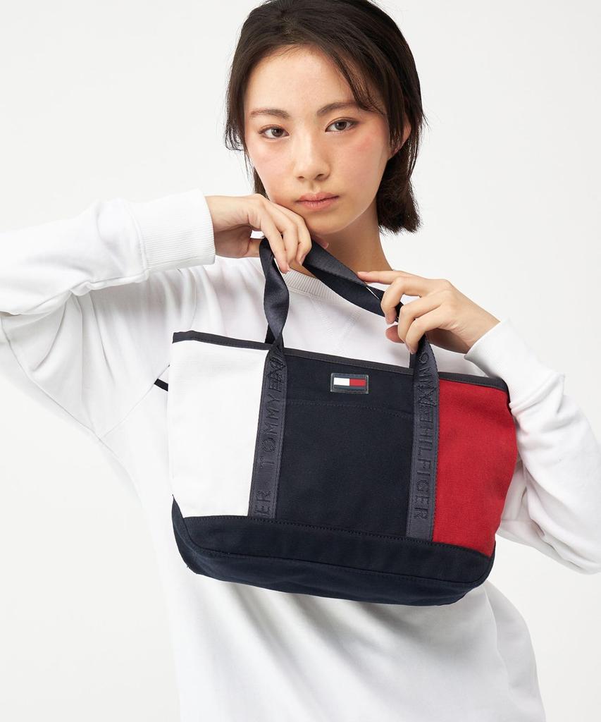 Tommy Hilfiger [Online Exclusive] Small Canvas Tote Bag 69J2863 NS Navy