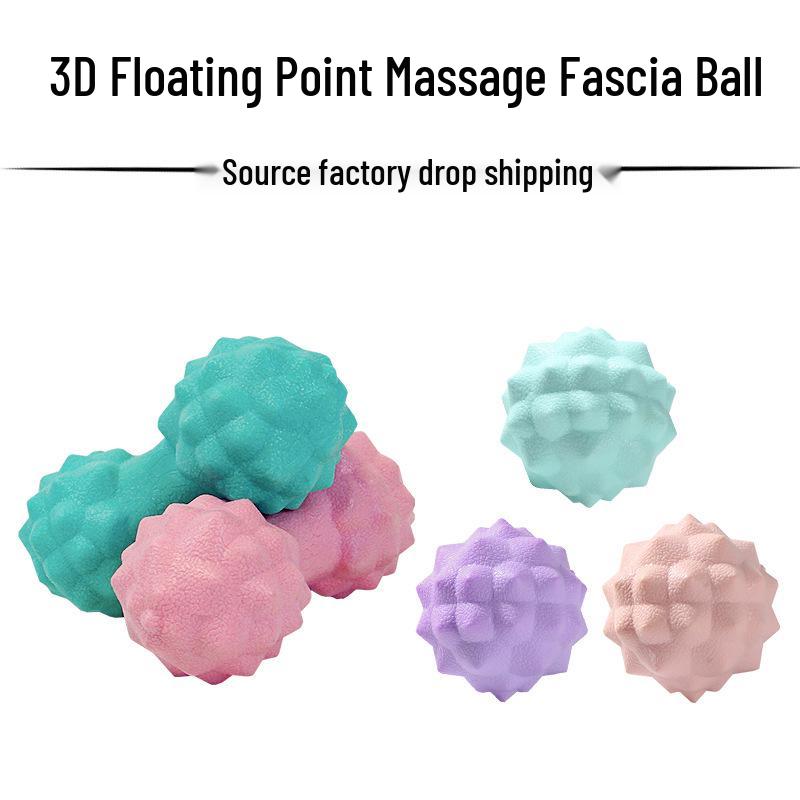 Yoga Peanut Massage Ball for Muscle Relaxation - Solid Durian Design for Foot, Shoulder, and Neck