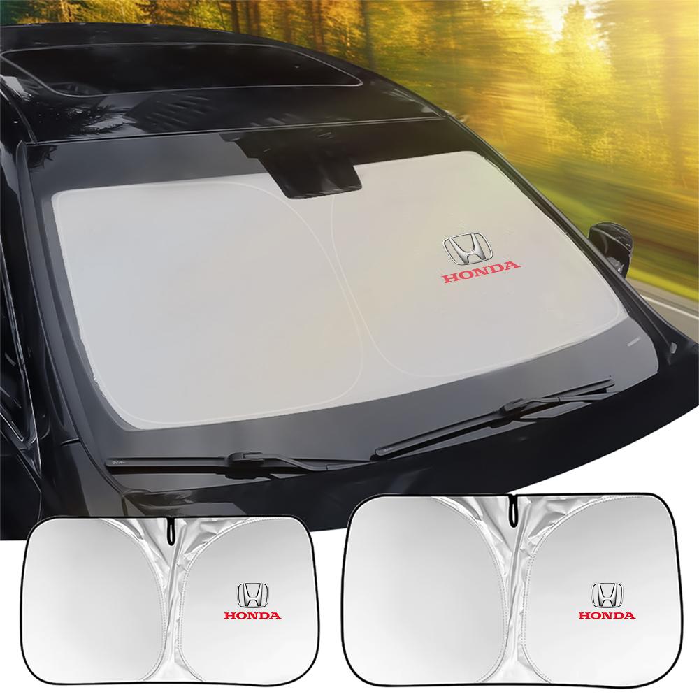 Kybn5 Car Window Sunshade Cover Sun Windshield Visor Foldable UV Protection Curtain For Honda Mugen Power Civic Accord Odyssey City