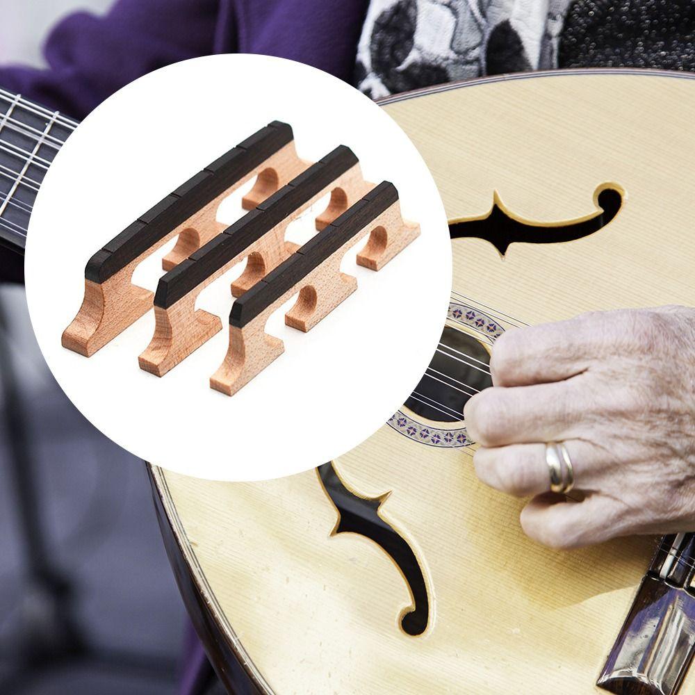 Wooden String Banjo Bridge Instrument Supplies Banjo Accessories Replacement Banjo Bridge Parts