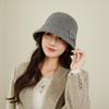 Autumn and Winter New Style French Millinery Elegant Temperament Bow Hat  Fashionable and Versatile Face Showing Small Wool Warm Basin Hat