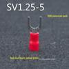 SV1.25-3.2 U-Shape Y-Fork Pre-Insulated Terminal, European Style, 0.5mm Cold-Press Brass Lug