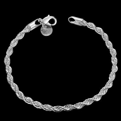 Fashion Jewelry Hand Chain Twisted Rope Design Bracelet For Unisex Man Women Gift