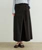 Artid Natural Drape Wrap Skirt_Black