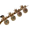 Vintage Palace Style Retro Gold Inlaid Heavy Duty Earrings With High Luxury Light Gorgeous
