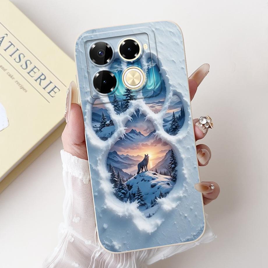 Soft Silicone Phone Case For Infinix Note 40 Pro 4G 5G Note40 Pro+ 40x Funda Cartoon Animals Flower Fashion Printed Back Cover
