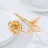 Bohemian Hollow Butterfly Flower Open Cuff Armband for Women Trendy Spiral Geometric Metal Arm Bracelet Beach Party Body Jewelry