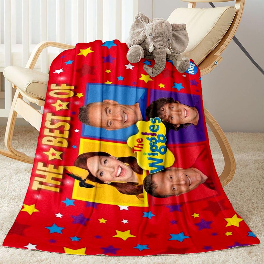 The Wiggles Singing Show Flannel Blanket-Soft and Suitable for Sofas,Beds,Offices,Travel,All Seasons,Great Gift for Holidays and Birthdays.
