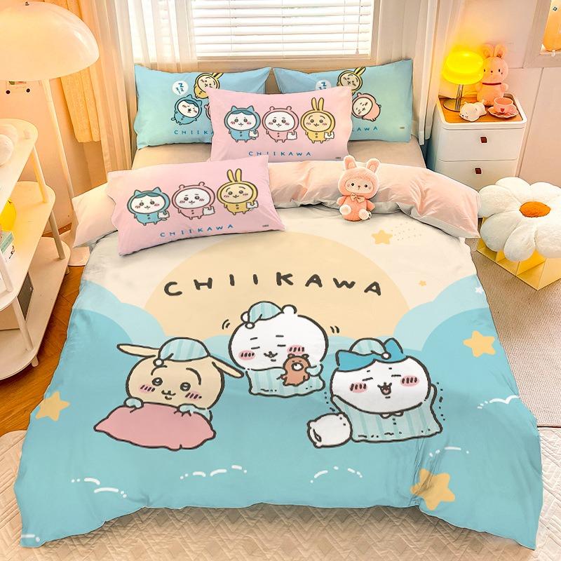 Chiikawa Pink Fashion Bedding Set Usagi