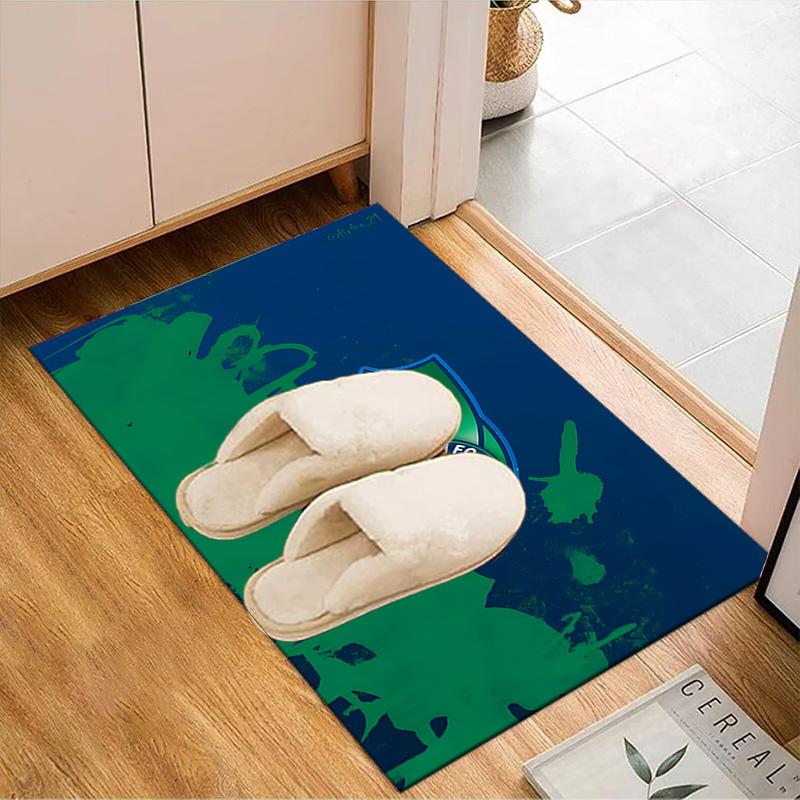AS Saint-Étienne Rug Game Carpet, Floor Mat for Bedroom Living Room Entryway Rug, Home Decor Idea Gift for Christmas Birthday