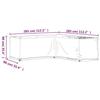 VidaXL L-shaped Garden Lounge Covers 2 Pcs 16 Eyelets 3155374