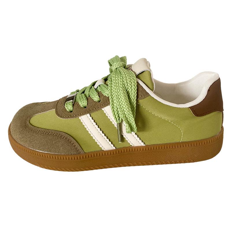 

A9812 mango head немецкие кроссовки женские 2024 новые нишевые гонконгские стильные ретро универсальные маленькие белые туфли кроссовки 40 зелёный