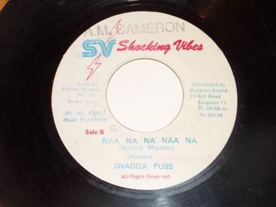 Disc de 7 inch SNAGGA PUSS - Naa Na Na Naa Na NONE Shocking Vibes 1993 Jamaica Reggae, Ska & Dub Folosit