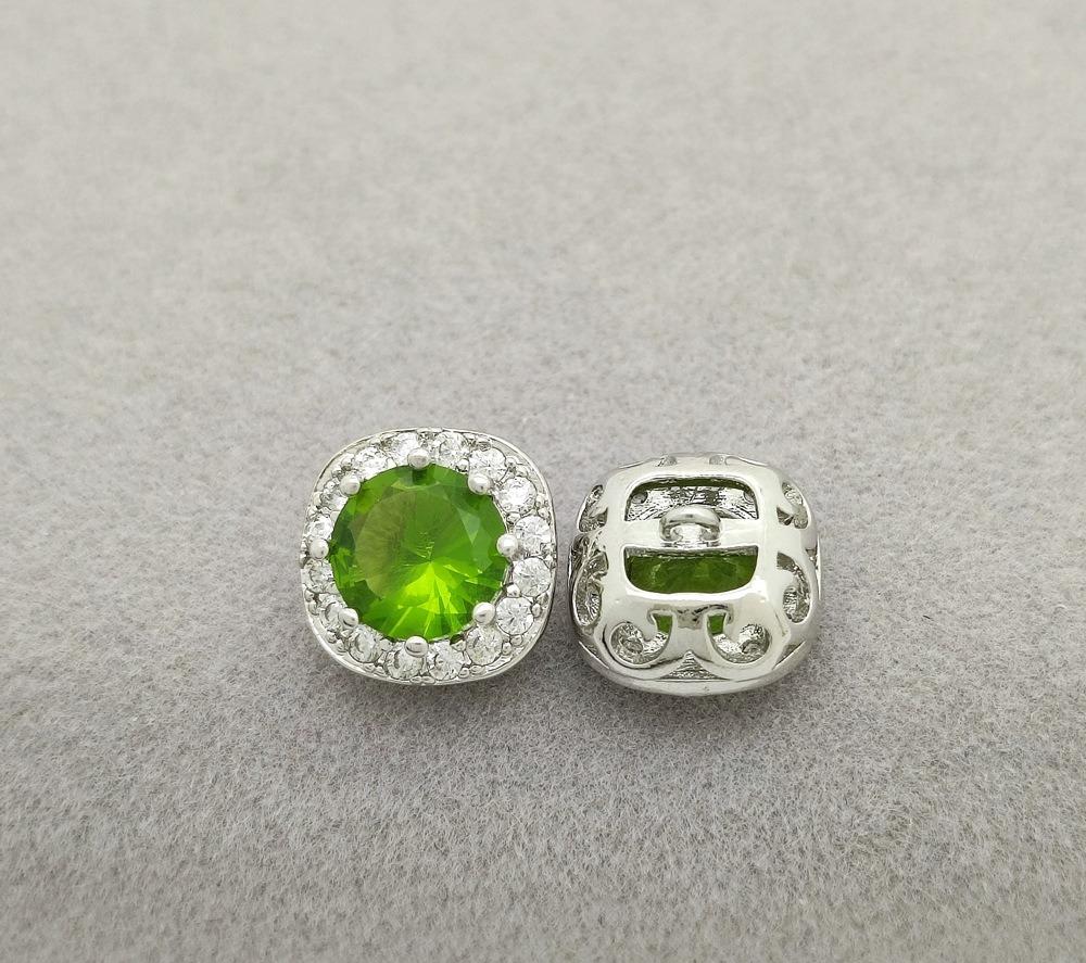 5pc small crystal buttons for sewing Cubic zirconia button for clothing DIY Decorative CZ buttons jewelry for shirts