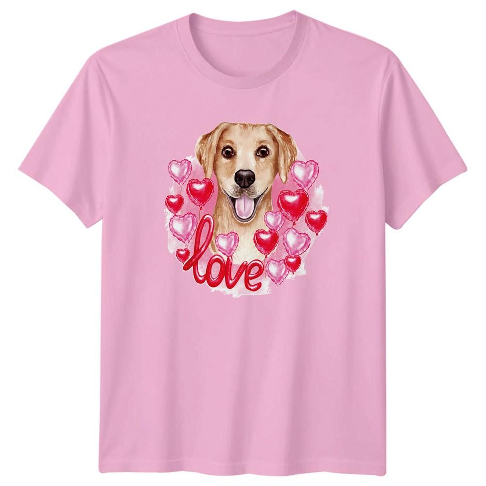 Love TShirt Labrador Valentines Dogs Gift For Him And Her
