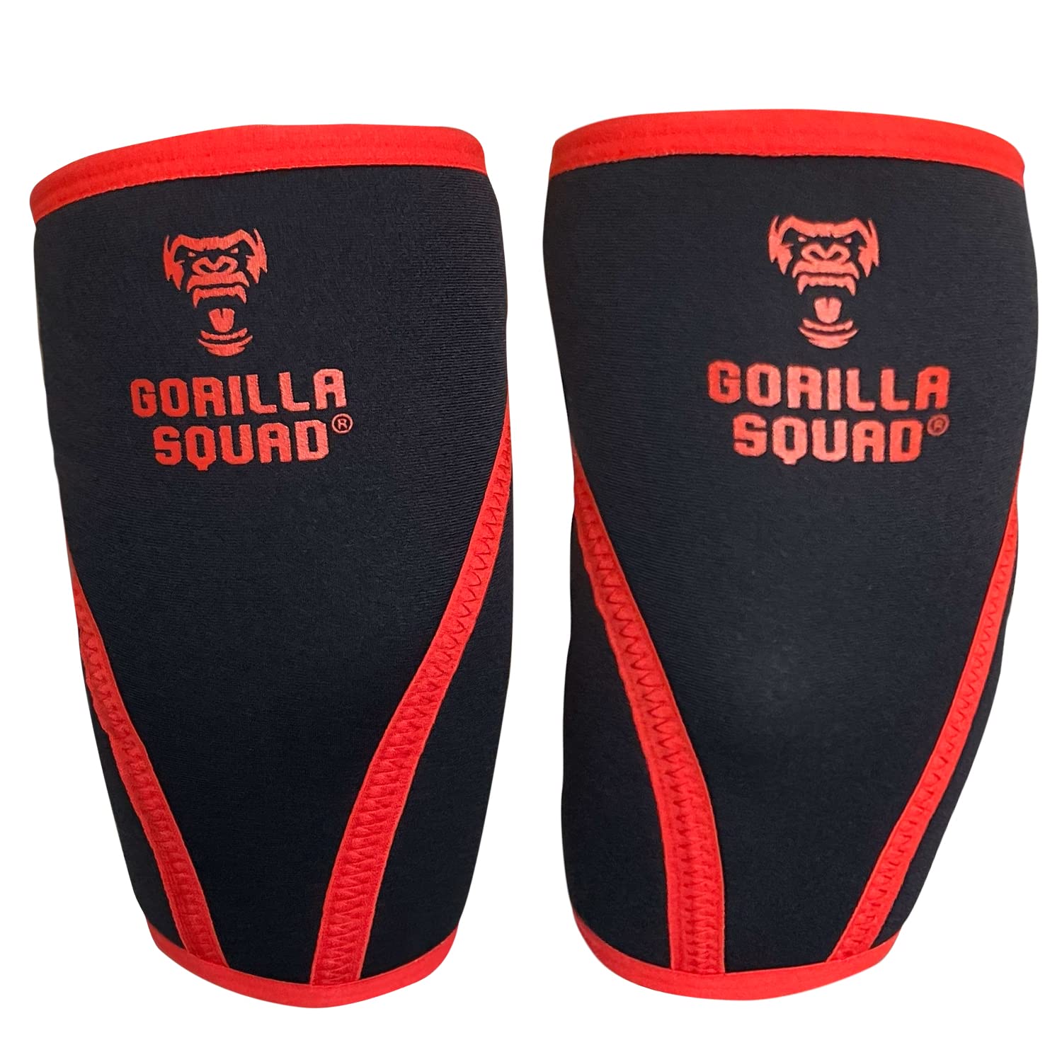 

GORILLA SQUAD Elbow Sleeves [Supports Form Stability] Strength Training Elbow Support Set (Left and Right) Weight Training Weightlifting M Red