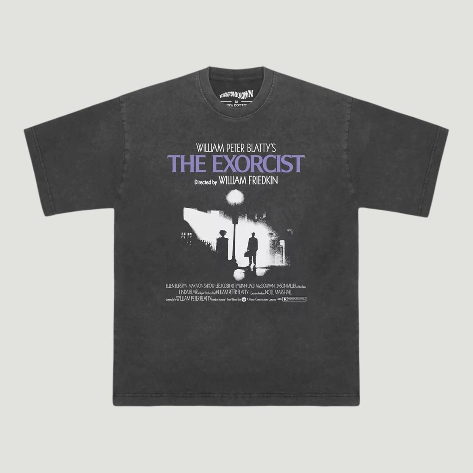 The Exorcist T-Shirt, Classic Horror Movie Tee, Retro 70s Cult Film Graphic Shirt, Vintage Supernatural Horror Unisex Cinema Tee S