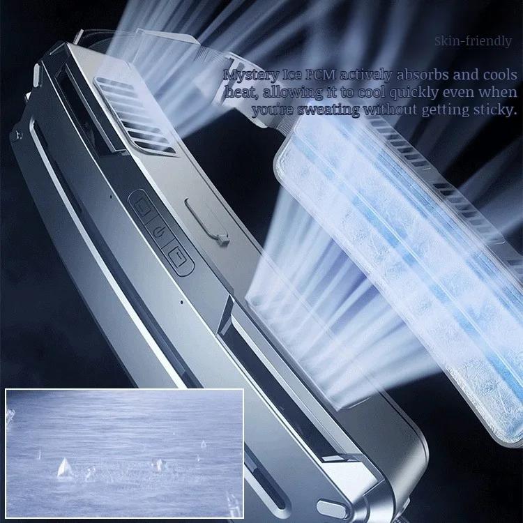 2024 Protable Waist Hanger Fan Outdoor Sports Belt Clip Air Conditioner Cooling Rechargeable Fan Mini Waist Mounted Fan, 3 Modes