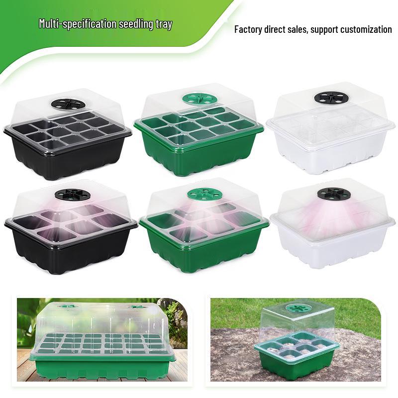 6/12-Hole Breathable Seedling Tray for Home Vegetable Planting and Care
