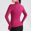Sports Outdoor Break Fitness Yoga Clothing Zipper Long Sleeve Jacket Stand-Up Neck Running Slim Top Yoga Jacket