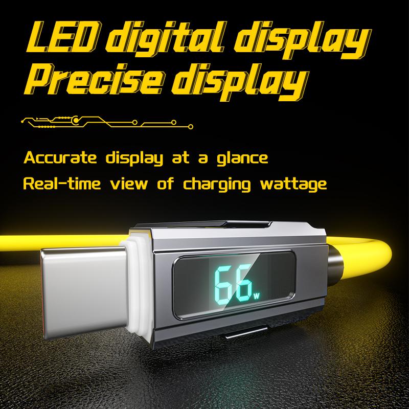 5A Handykabel 4-in-1 66W PD Schnellladung USB-C auf Type-C auf iOS Geeignet für iPhone iPad Huawei Xiaomi Samsung Redmi