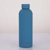 American Style Frosted Thermos: 304 Stainless Steel Sports Bottle with Rubber Finish, Large Capacity, Portable Smart Mouth Design.