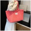 Niche Striped Tote Bag, Lazy Wind, Good Commuting Partner