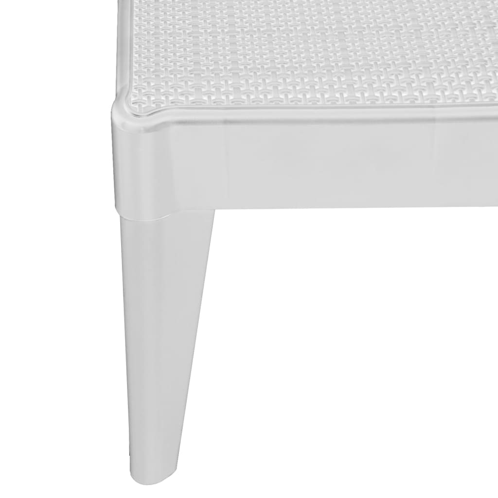White Sun Lounger 186 X 60 X 29 Cm PP