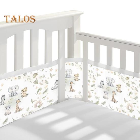 Căptușeală respirabilă pentru pătuț cu curele față-verso, barieră de siguranță din plasă, instalare ușoară, protecție pentru membre, bară de protecție pentru pătuț