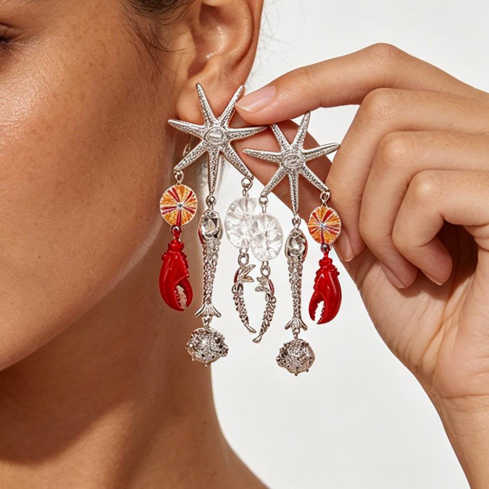 Beach Vacation Style Niche Earrings