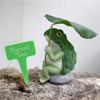 A sitting frog resin ornament, suitable for garden scene arrangement of animal ornaments, home decoration ornaments, green veget