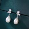 Butterfly Pearl Stud Earrings, 925 Sterling Silver Needle, 2023 Summer Light Luxury Niche Jewelry for Women.