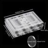 60Pcs/Set Double Buckle Design Round Coin Collection Holder Containers Capsule Professional PS Transparent Coin Storage Box