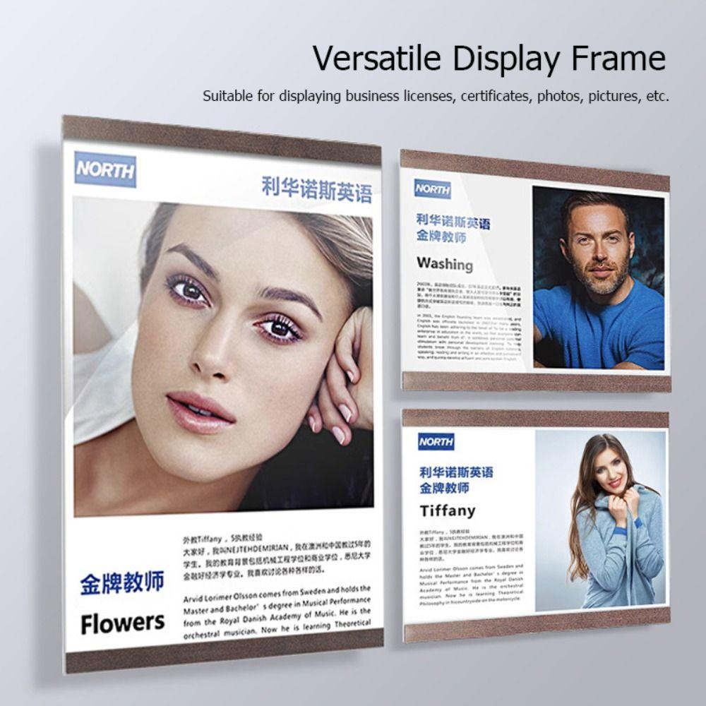 A3/A4/A5 Certificate Frame Magnetic Photo Frame Versatile Display Frame Business License