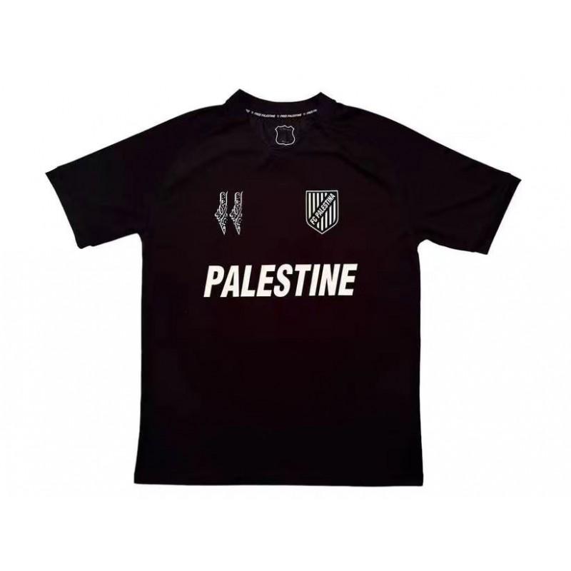 Palestino 2024-2025 Home Away Soccer Jersey Mens Short Sleeve Football Kit Cotton Blend Performance Sportswear