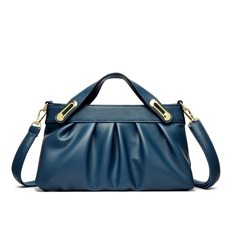 New Women's Soft Leather Handbag Elegant Underarm Single Shoulder Banquet Bag Women's Leather Single Shoulder Bag