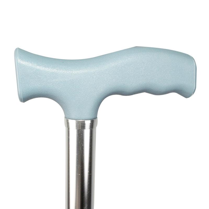 Retractable Four-Legged Walking Stick with Rubber Foot Pad, Lightweight Aluminum Alloy for Seniors