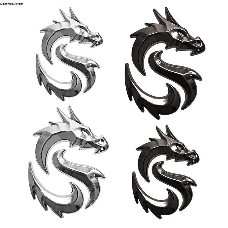 Metal Car Sticker for Hongqi Dragon Emblem: Side Fender & Window Decoration