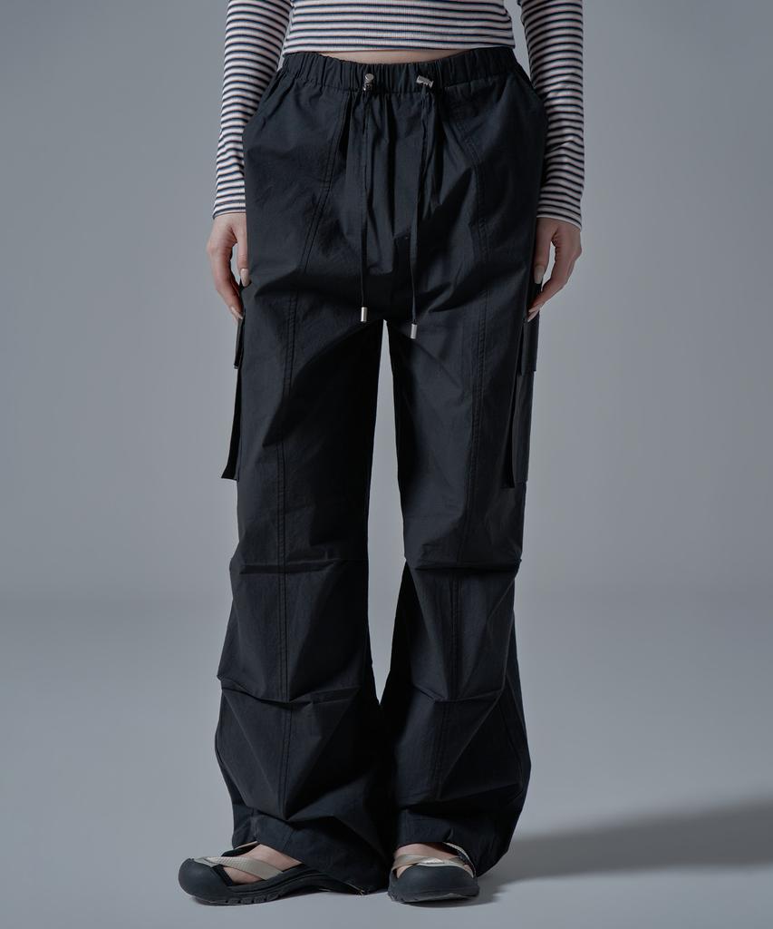 WAARFORWOMAN W1143 Cotton Banded Cargo_Black