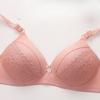 Plus Size Full Coverage Wireless Bra for Mature Women Thin Breathable Supportive Push-Up Comfort Adjustment Bralette for 40-50 Years Old