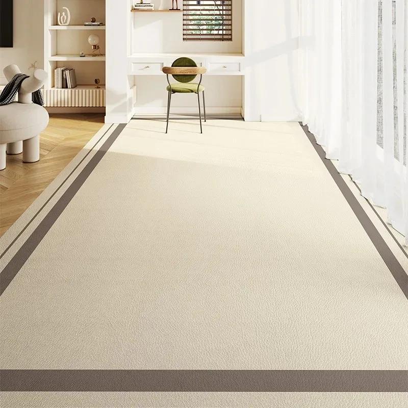 Balkon Wasserdichte Teppich PVC Leder Anti-Rutsch Bodenmatte Große Größe Minimalistischer Stil Heimdekoration Teppich Küchenteppiche