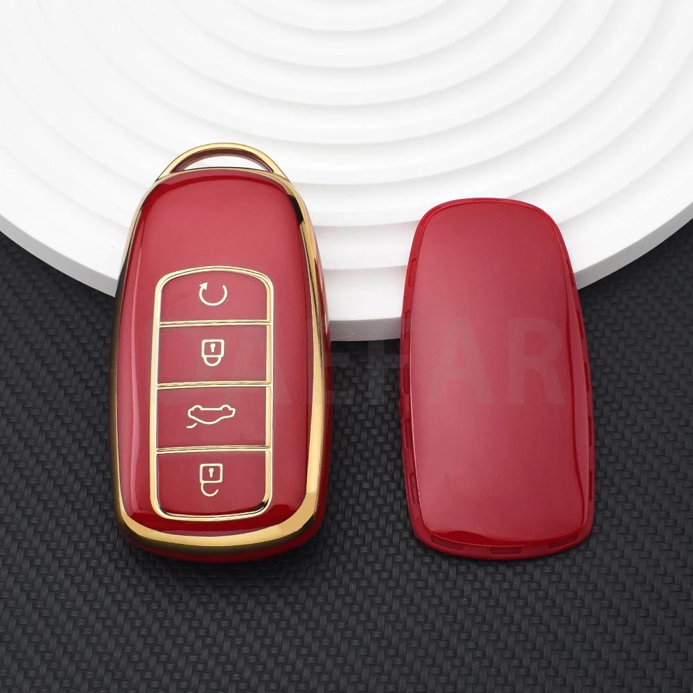 TPU Remote Key Shell Protection for Chery Ebro S800 S700 Jaecoo J7 J8 Omoda 5 C5 Car Key Case Cover Keychain Auto Accessories