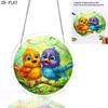 2D Flat - 1pc, 2D Flat Forest Bird Theme Design, 2D Flat Acrylic Sun Catcher Window Hanging Decoration, Suitable As a Birthday Gift for Women, Men, An