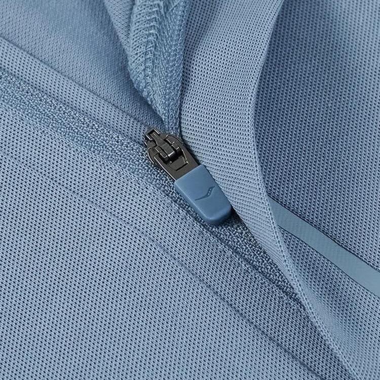 SAUCONY SS25 Casual Fashion Versatile Comfortable Breathable Short Sleeve Polo Shirt Men Tops Mood-Blue SA2250SP65C-BL155