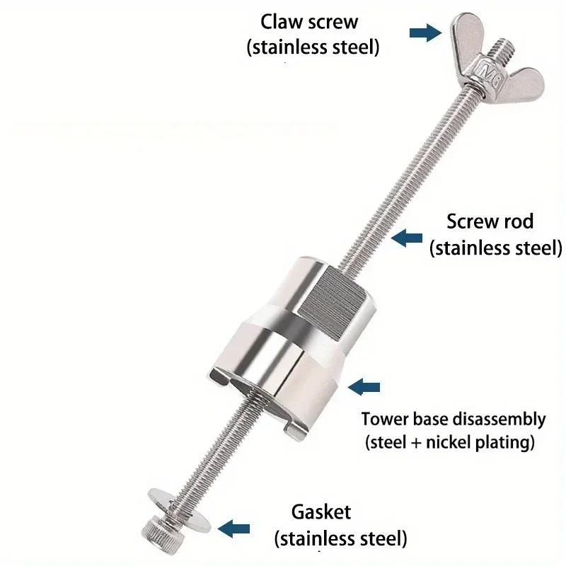 Bicycle Freehub Remover Hub Body Installer Slotted Socket Wrench Hub Remover Repair Tools 4pcs O-rings Special-shaped Tool Hook.