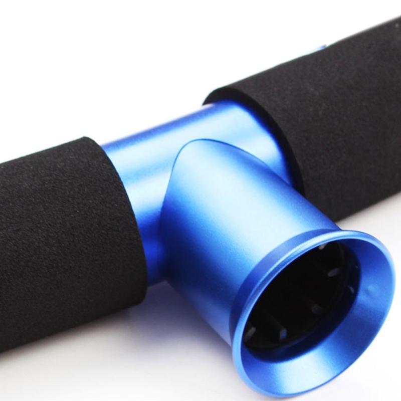 Aluminum Alloy Fishing Belt Rod Holder Fishing T-shaped Belly Top Belt Boats Fishing Rod Holder with Lanyard Easy to Use