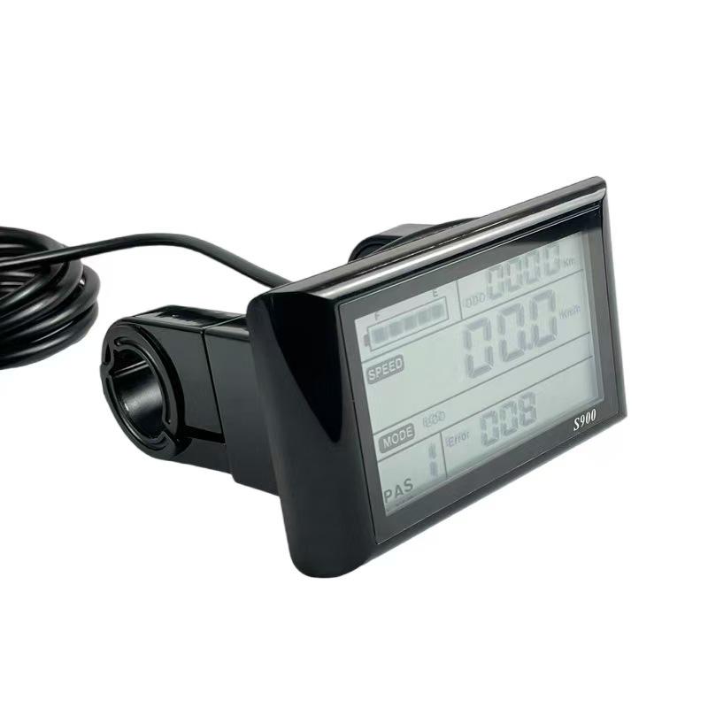 Electric Bike Controller Speedometer Wired Speed Chronograph Bike Accessories Ebike Sw900 Lcd Display